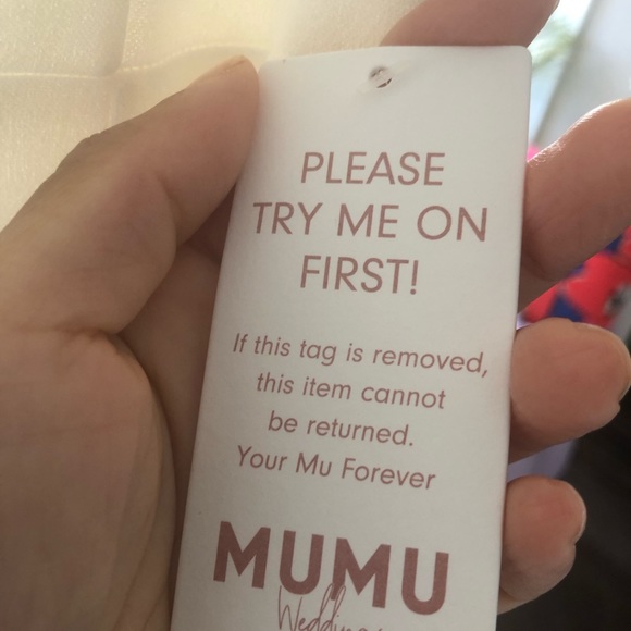 Show me your MUMU ivory formal maxi form fitting gown with stretch Sz M NWOT - Picture 4 of 15